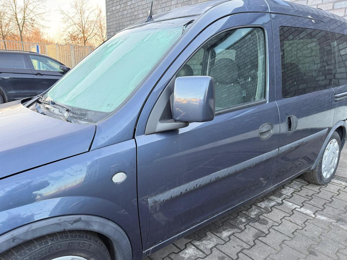 Opel Combo C original T&uuml;r vorn links Z168 Metroblau Rohbau BJ06